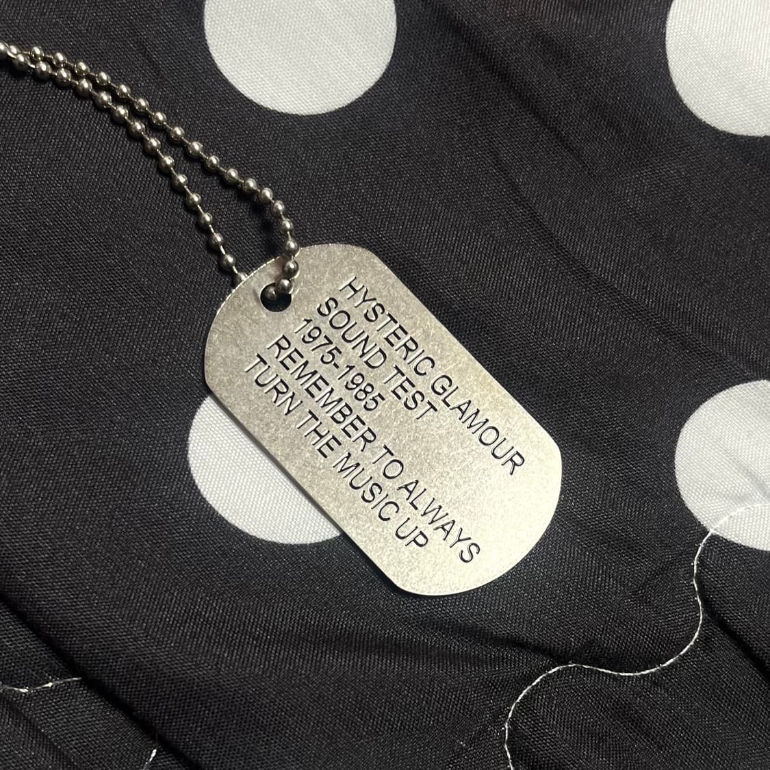 히스테릭글래머 기타걸 볼체인 군번줄 목걸이 실버 상품이미지3