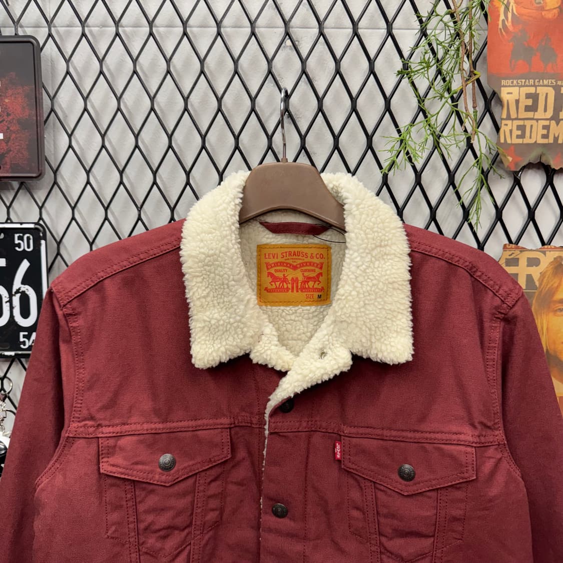 리바이스 타입 3 쉐르파 트러커 자켓 레드 상품이미지3