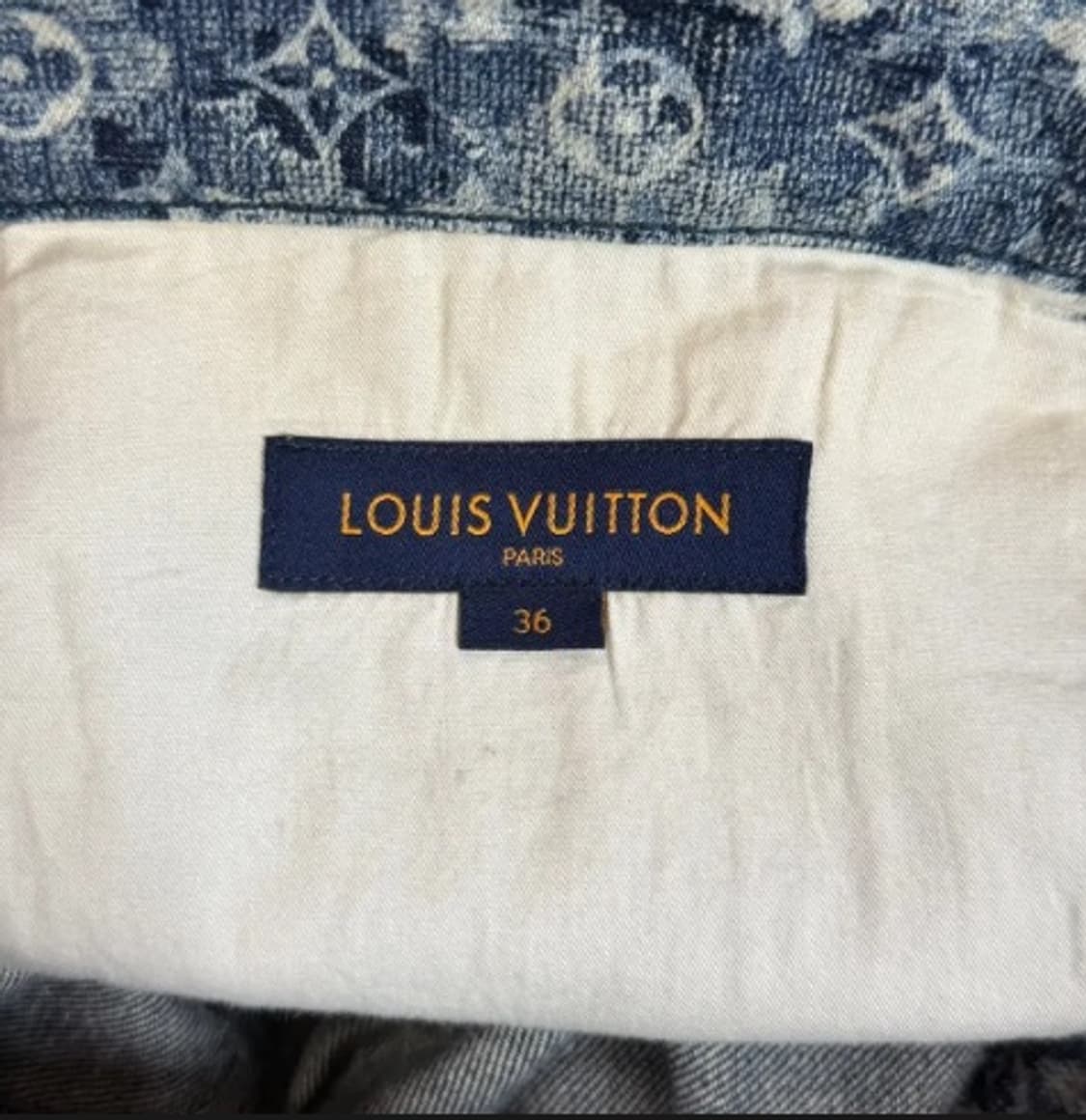 [정품] 루이비통 태피스트리 모노그램 자수 데님 스티치 팬츠 L 상품이미지4
