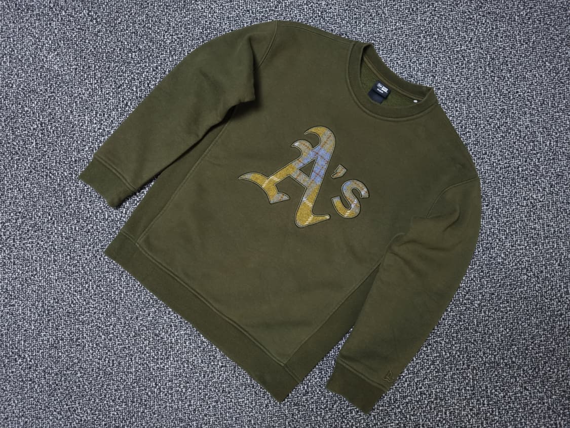 [무료배송][150]뉴에라 키즈 기모 맨투맨 긴팔티 상품이미지3