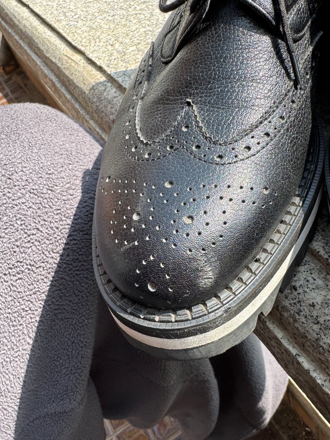 데이빗스톰 윙팁 클리퍼 구두 255mm 상품이미지7