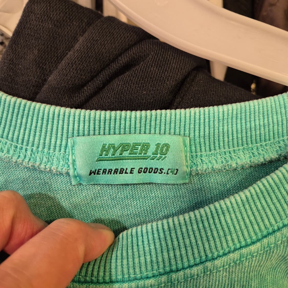 FREE 그린 피그먼트워싱 반팔티셔츠  상품이미지3