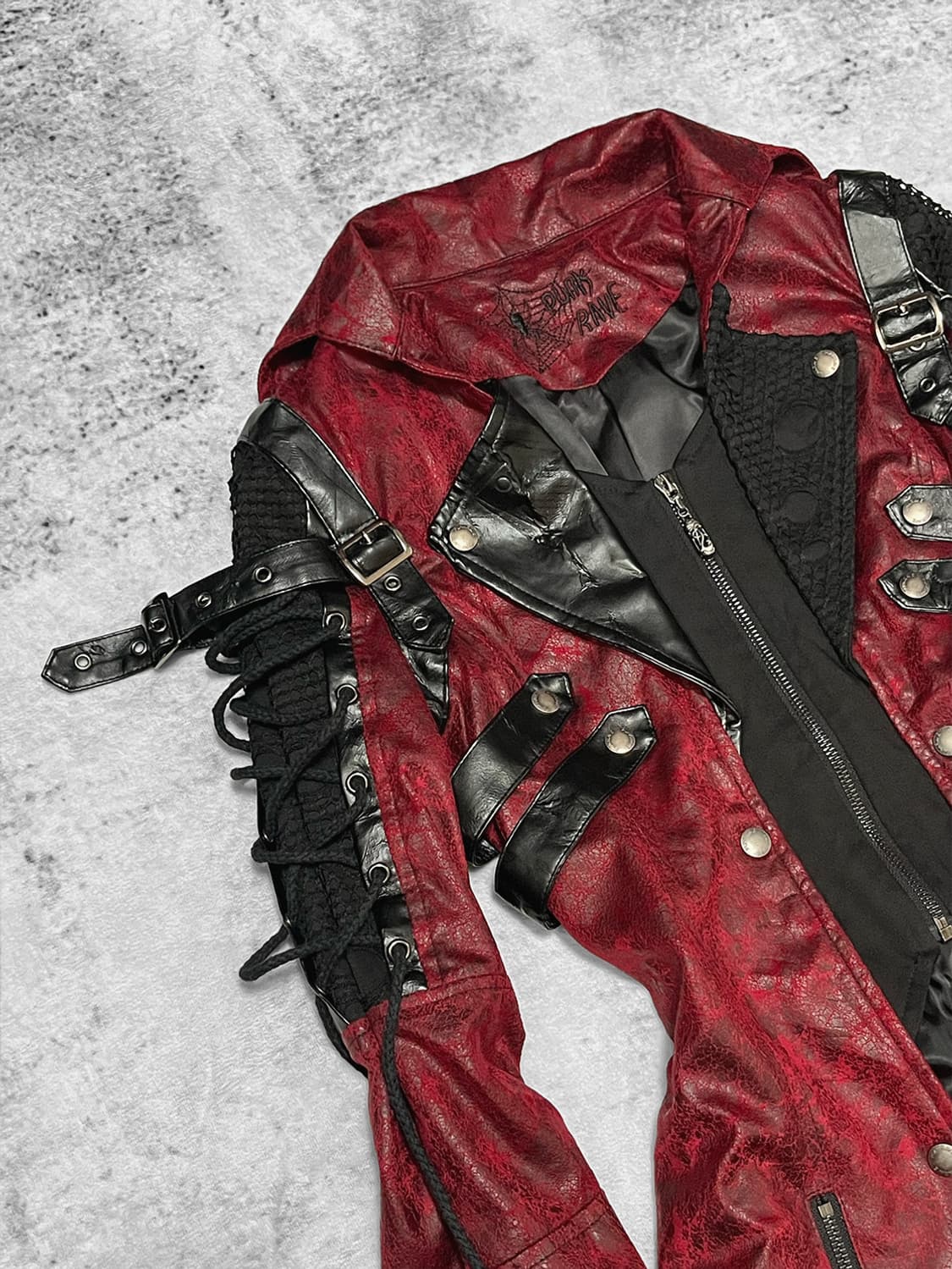 (punk rave) v-kei bondage leather coat  상품이미지2