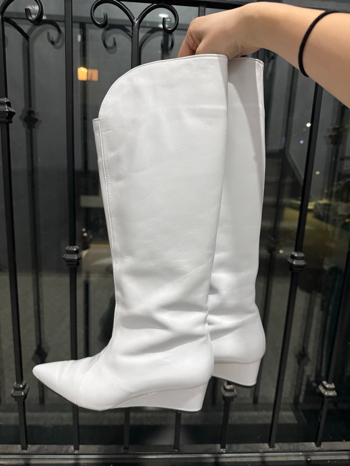 three to eighty 화이트 부츠 상품이미지1