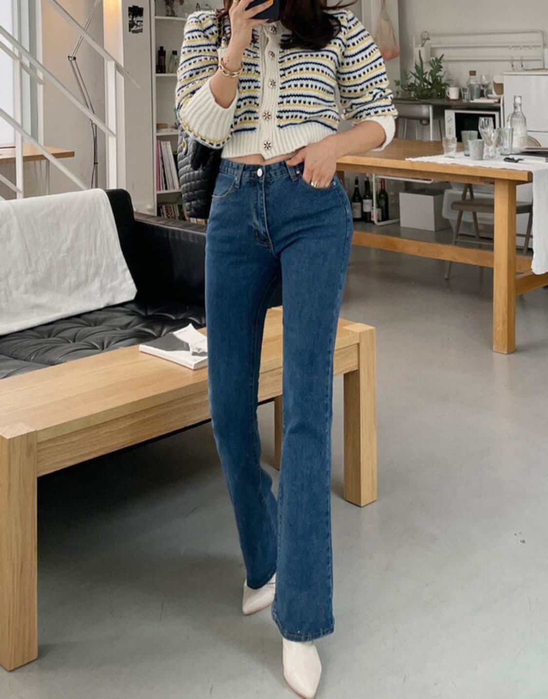 디프니 부츠컷 청바지 상품이미지3