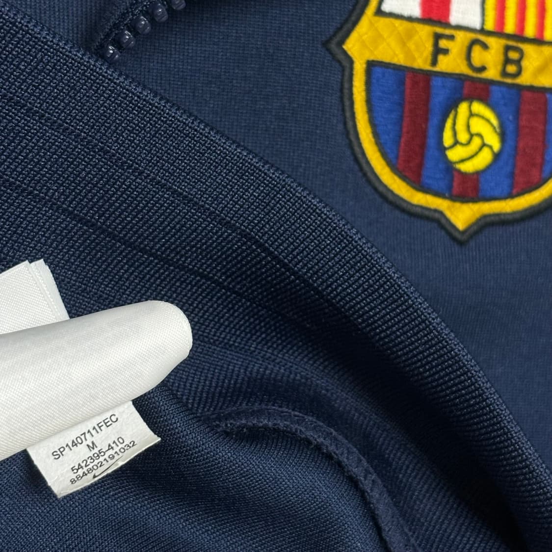 나이키 바르셀로나 져지 스포티 트랙탑 네이비 버건디 상품이미지5