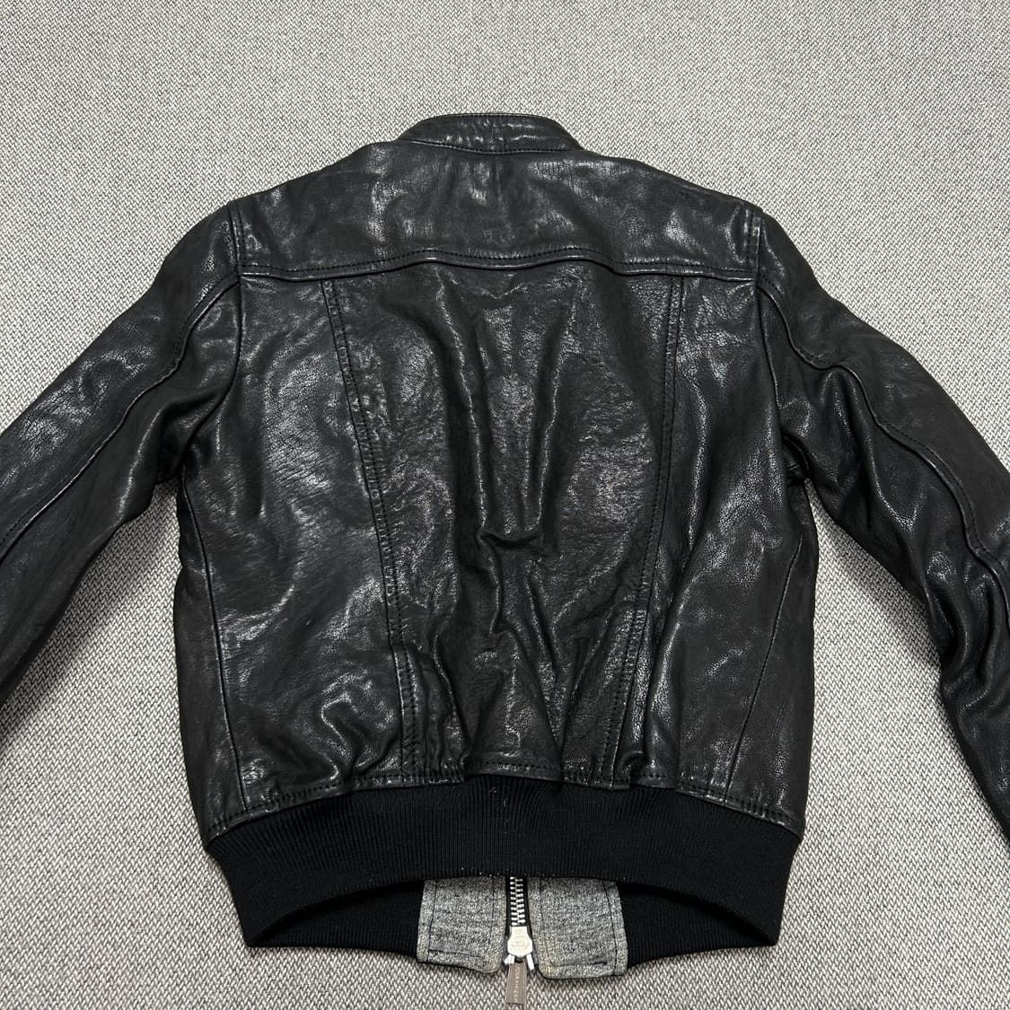 디스퀘어드2 니트 레이어드 레더자켓(42) 상품이미지7