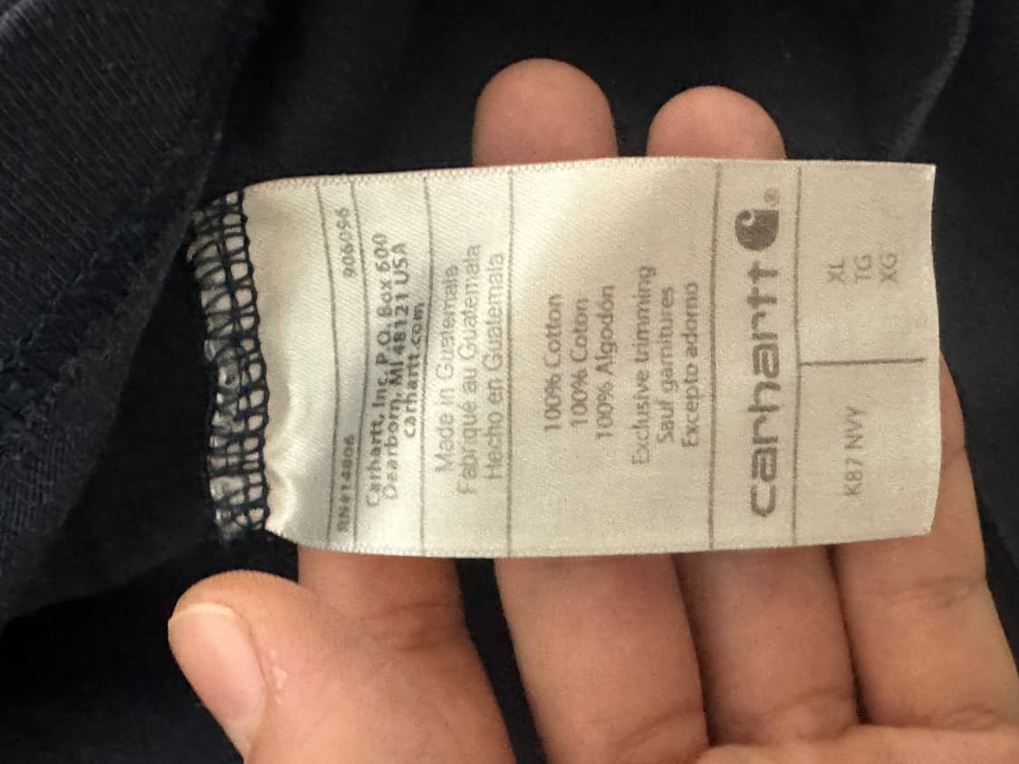 (XL)칼하트 루즈핏 반팔 네이비 상품이미지3