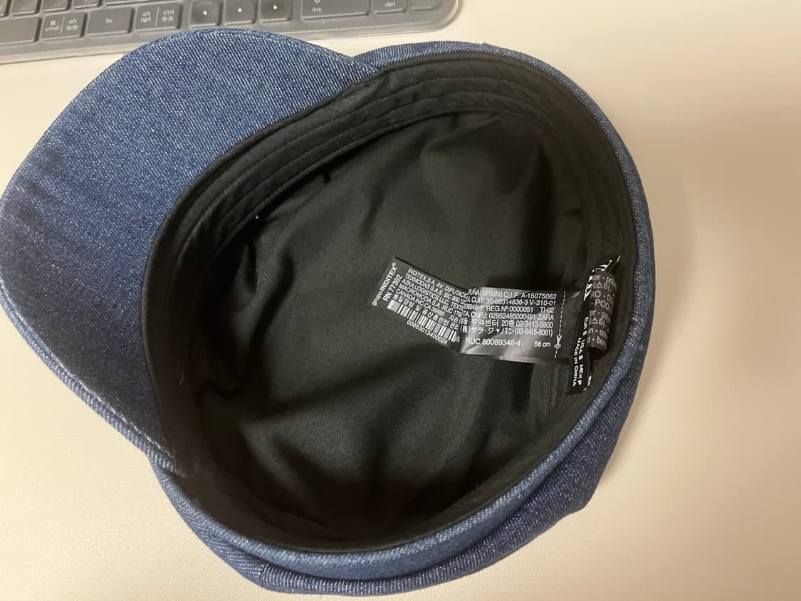 자라 데님 보이캡 빵모자 S 상품이미지4