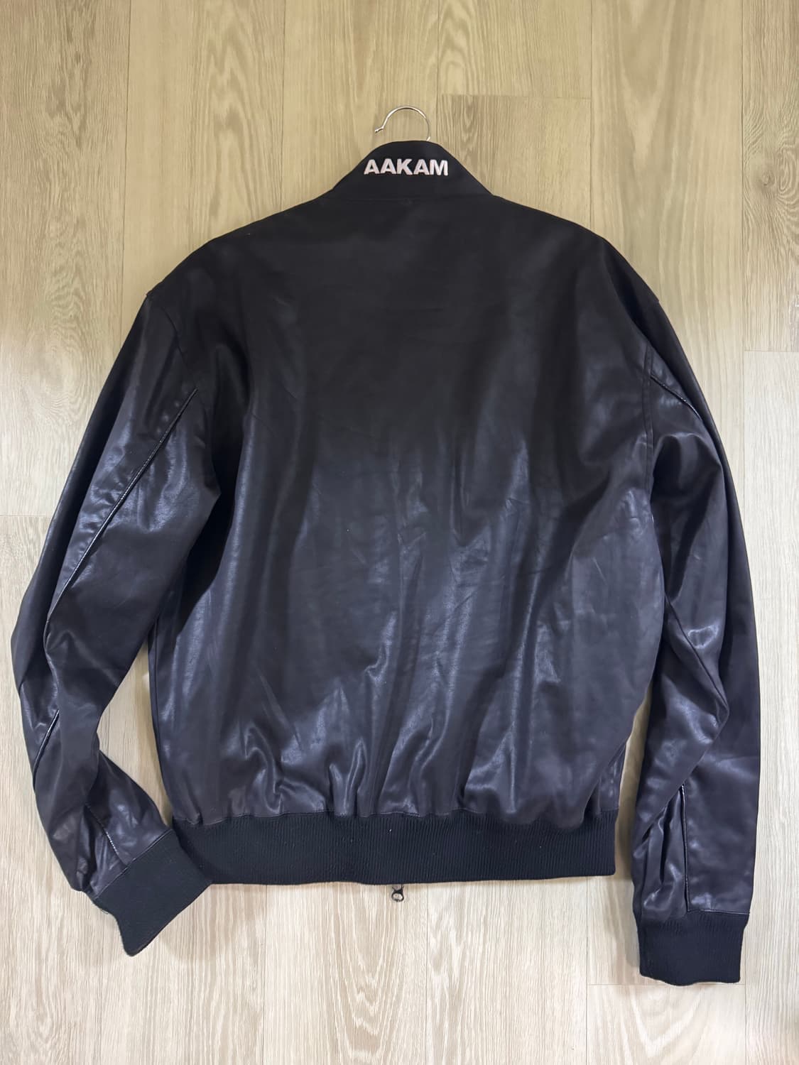 아캄 Piping Leather Blouson (Black) 상품이미지3