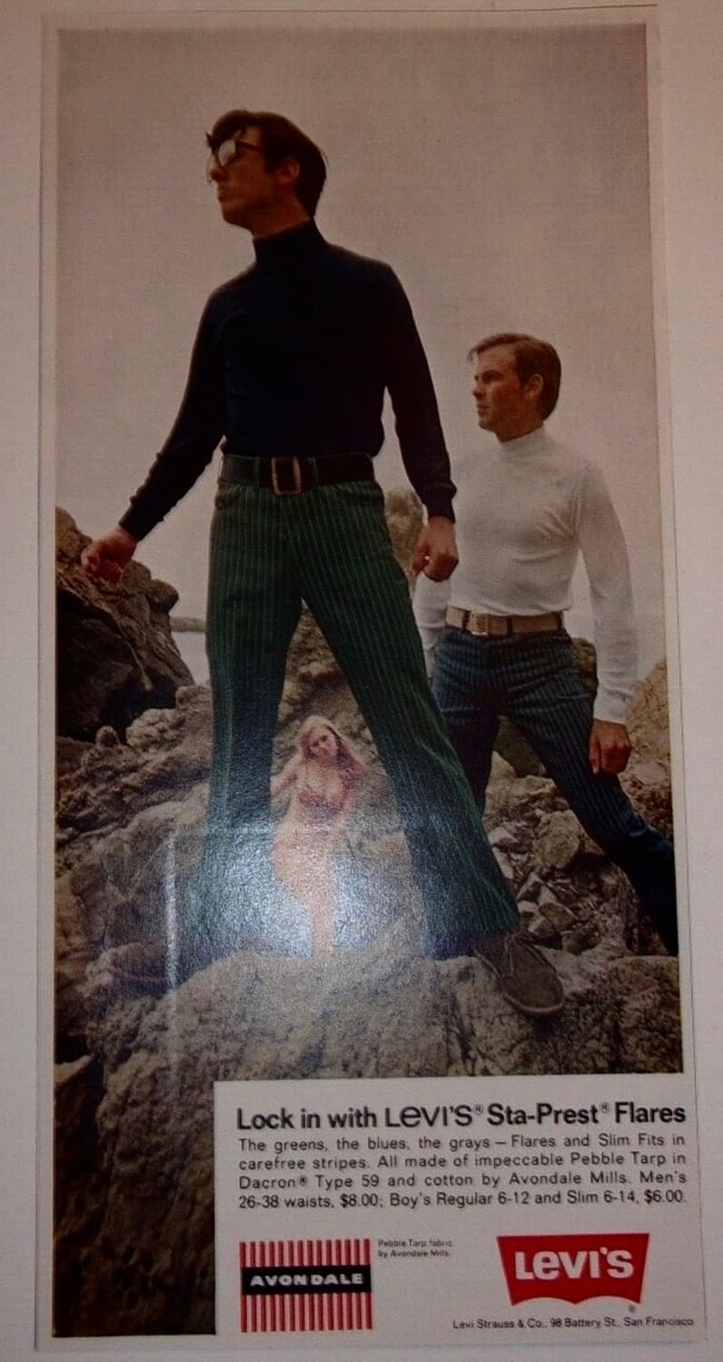 리바이스 유로판 부츠컷 스타프레스트 데님 517 벨바텀 상품이미지10