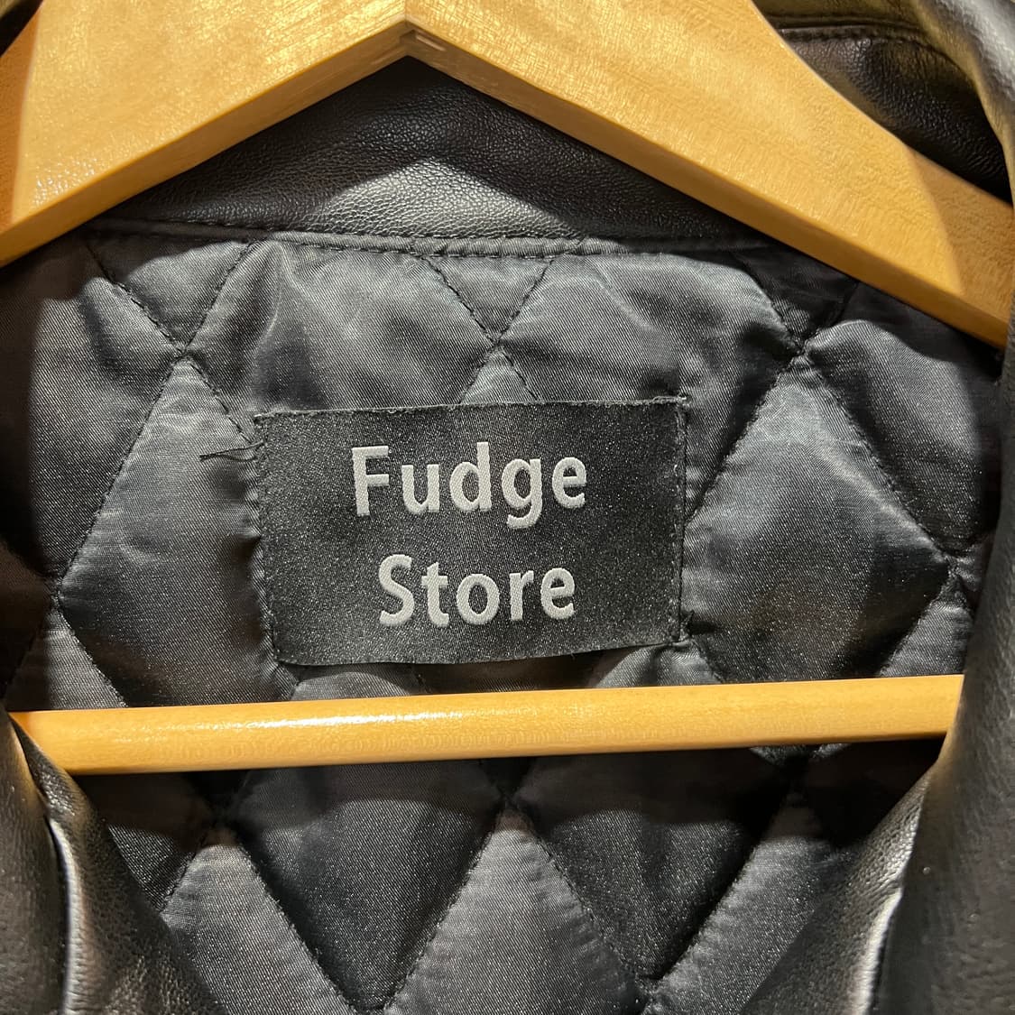 라퍼지스토어 누빔 레더 자켓 상품이미지3