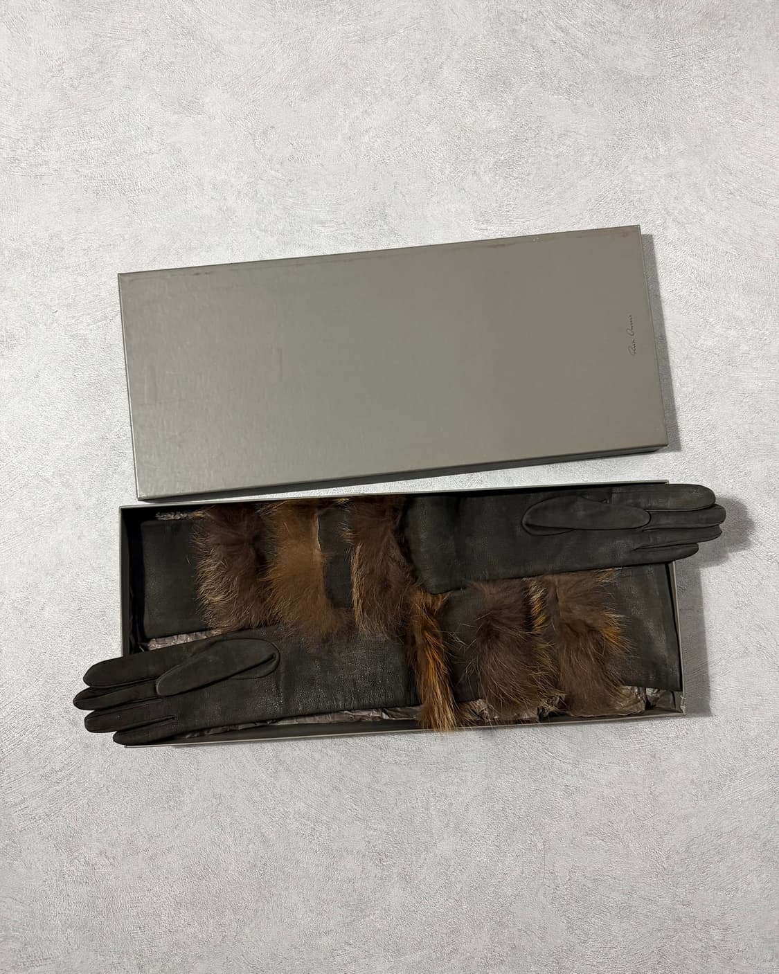 10FW 릭오웬스 염소가죽 퍼 글러브 상품이미지3