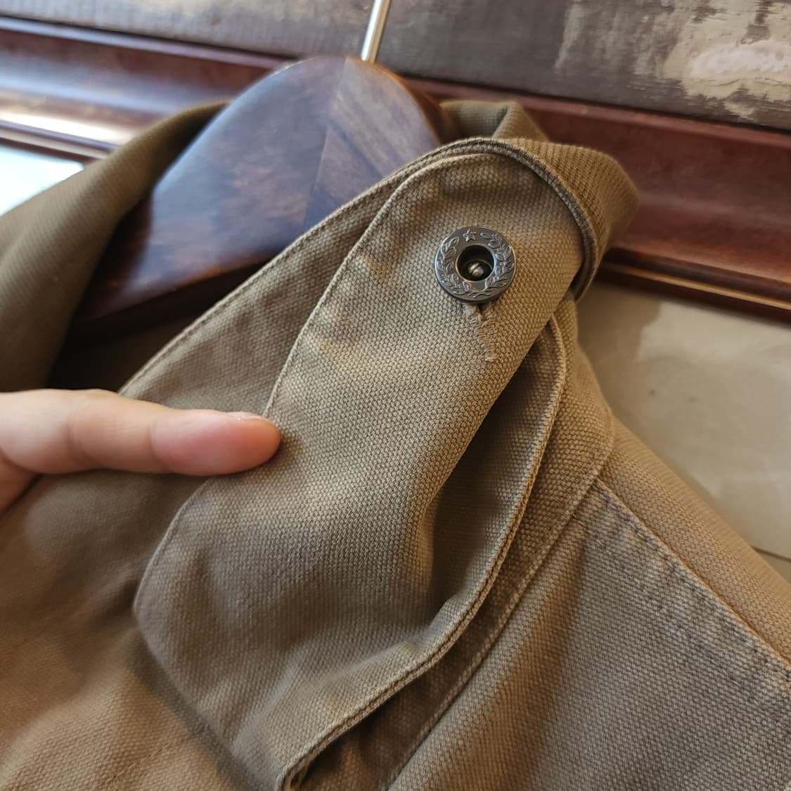 90s 폴로 랄프로렌 파이어맨 자켓 코트 캔버스 레더 오버핏 100 상품이미지9