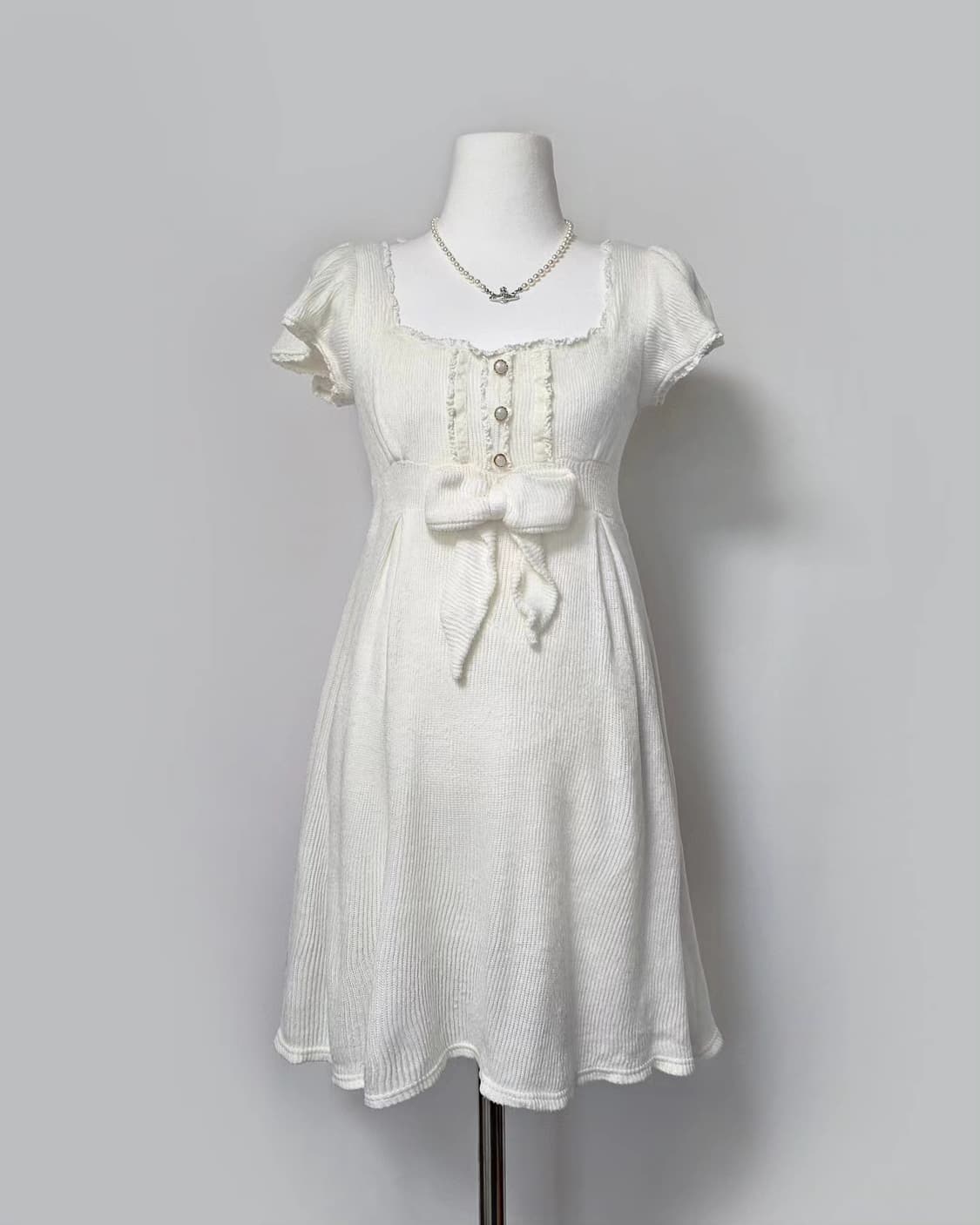 Lis lisa knit ribbon dress 상품이미지3