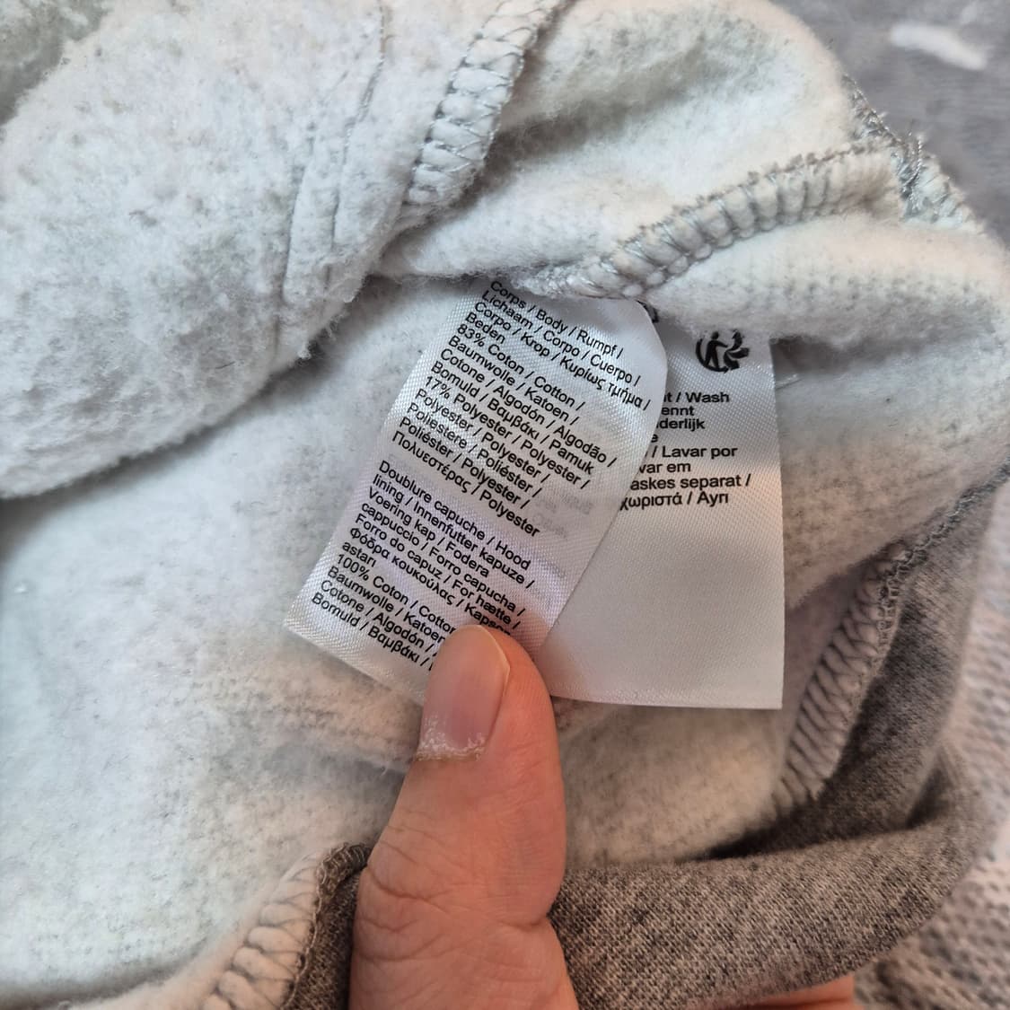 라코스테 그레이 후드티 M 상품이미지7