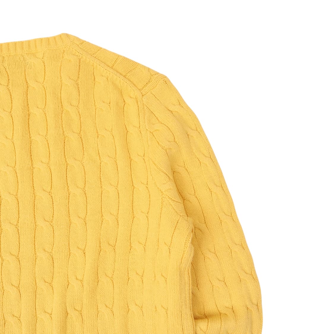 폴로 랄프로렌 옐로우 케이블 니트 스웨터 상품이미지6