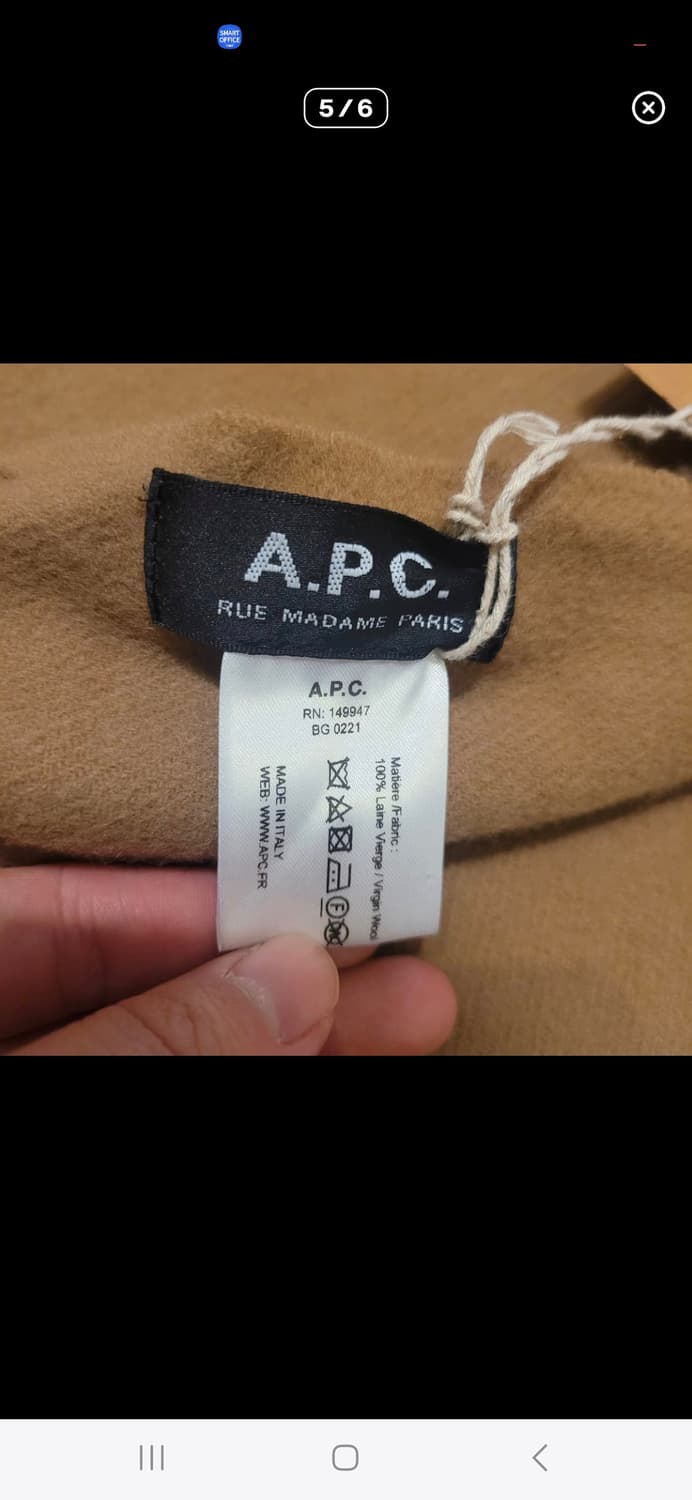 A.P.C. WOAFE M15170 카멜 머플러 상품이미지5