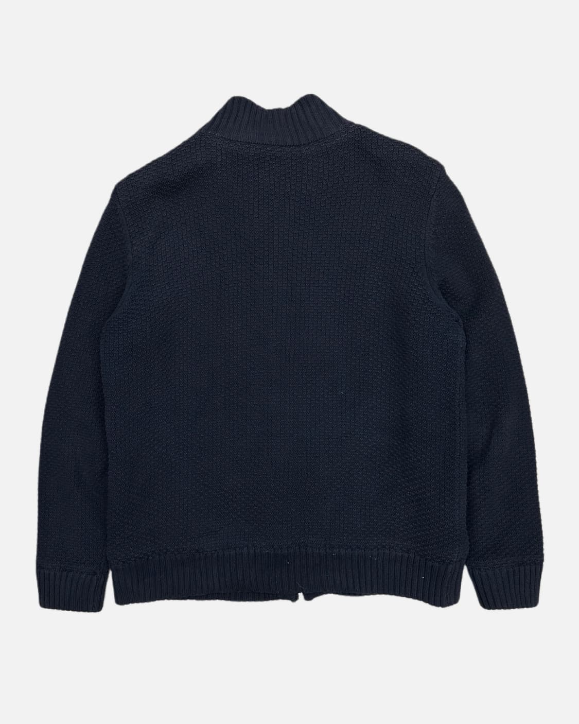 navy texture knit zip-up 상품이미지5