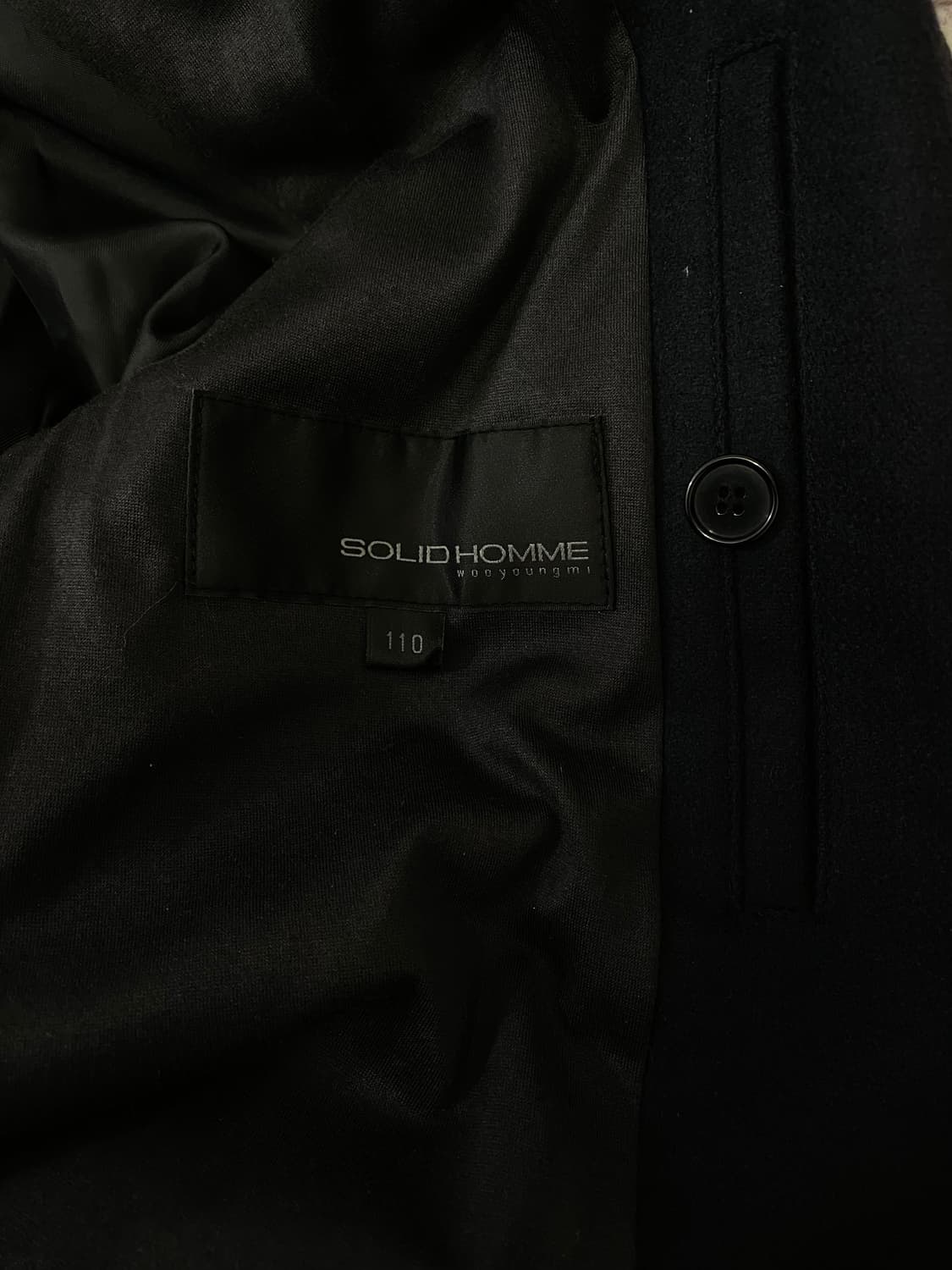 우영미 솔리드옴므 고트스킨레더 믹스 자켓  상품이미지5