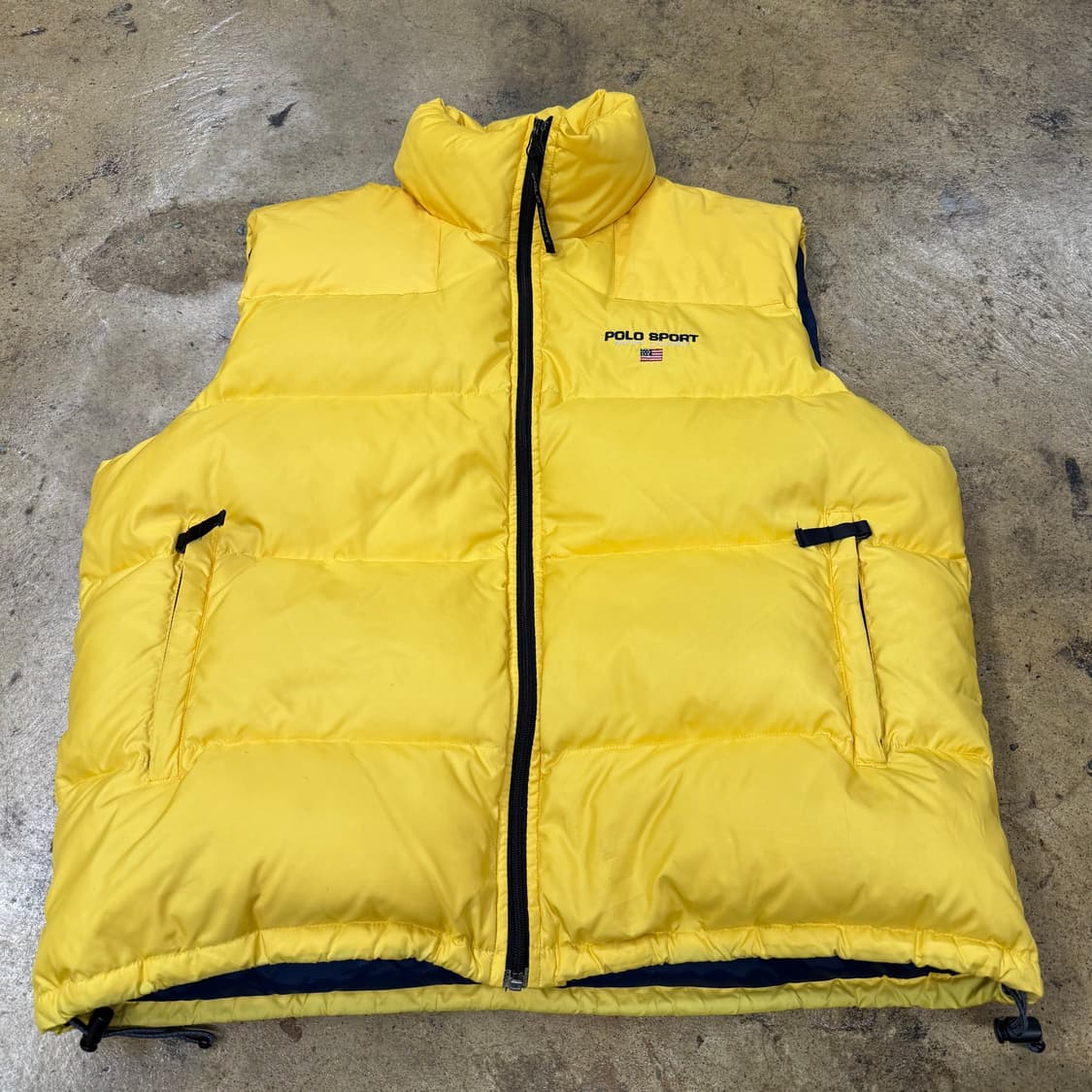 폴로 스포츠 옐로우 패딩 조끼 100 상품이미지2