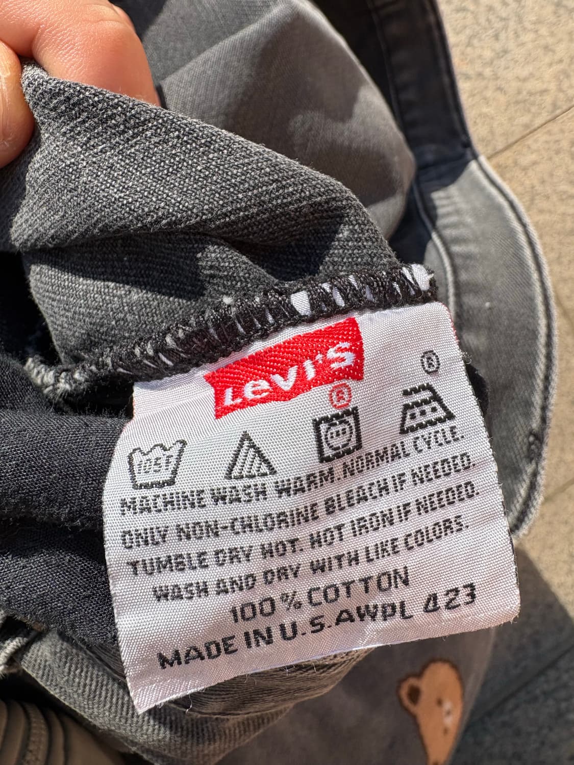 90s 리바이스 501 블랙 흑청 데님 팬츠 상품이미지7
