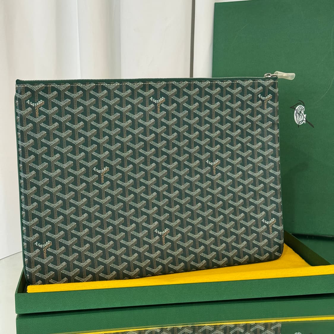 [정품] 고야드 세나 클러치 GM 그린 스페셜 컬러  상품이미지1