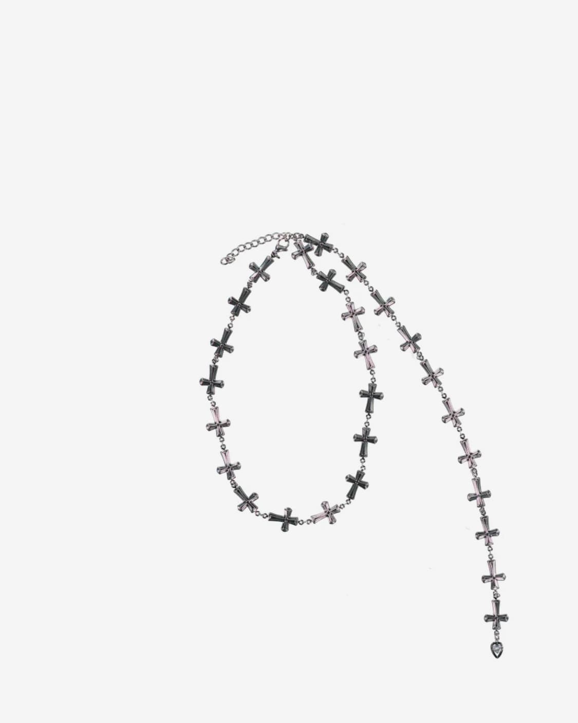 셋업이엑스이 DROP CROSS NECKLACE / SILVER 상품이미지1