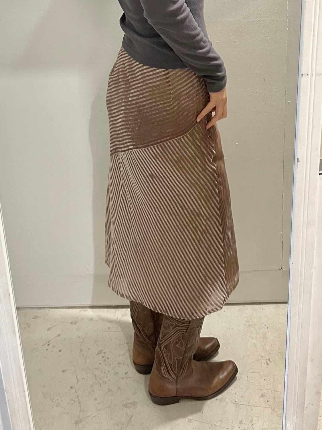 UNITED ARROWS velvet skirt 상품이미지2