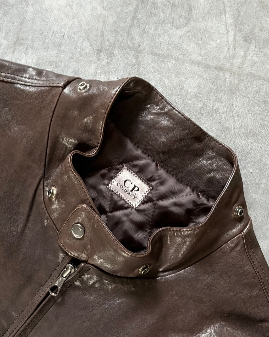 C.P company CP 씨피컴퍼니 브라운 양가죽 라이더 자켓 상품이미지8