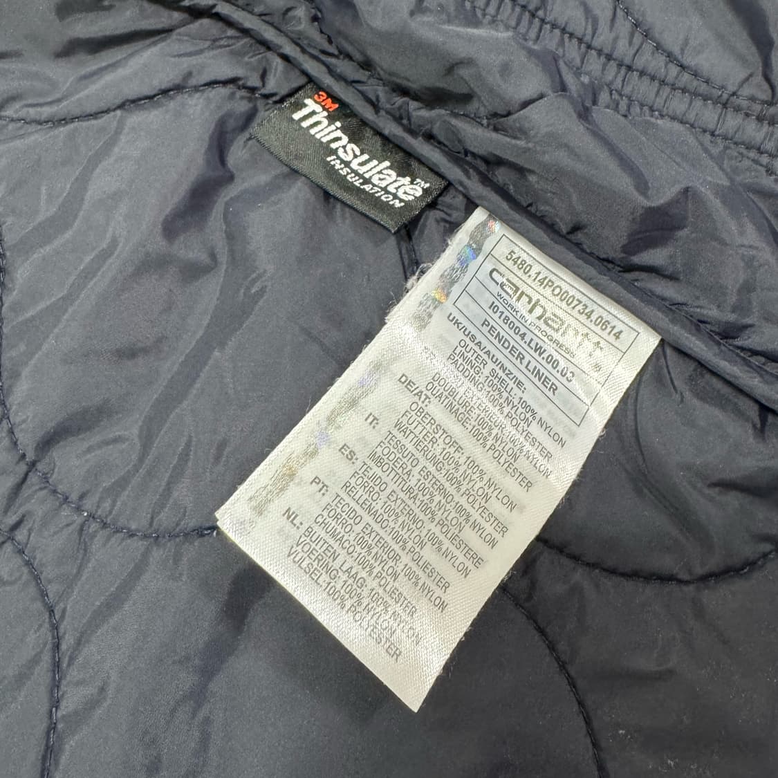 칼하트 펜더 라이너 투웨이 3M 신슐레이트 퀄팅 누빔 자켓 S 상품이미지4