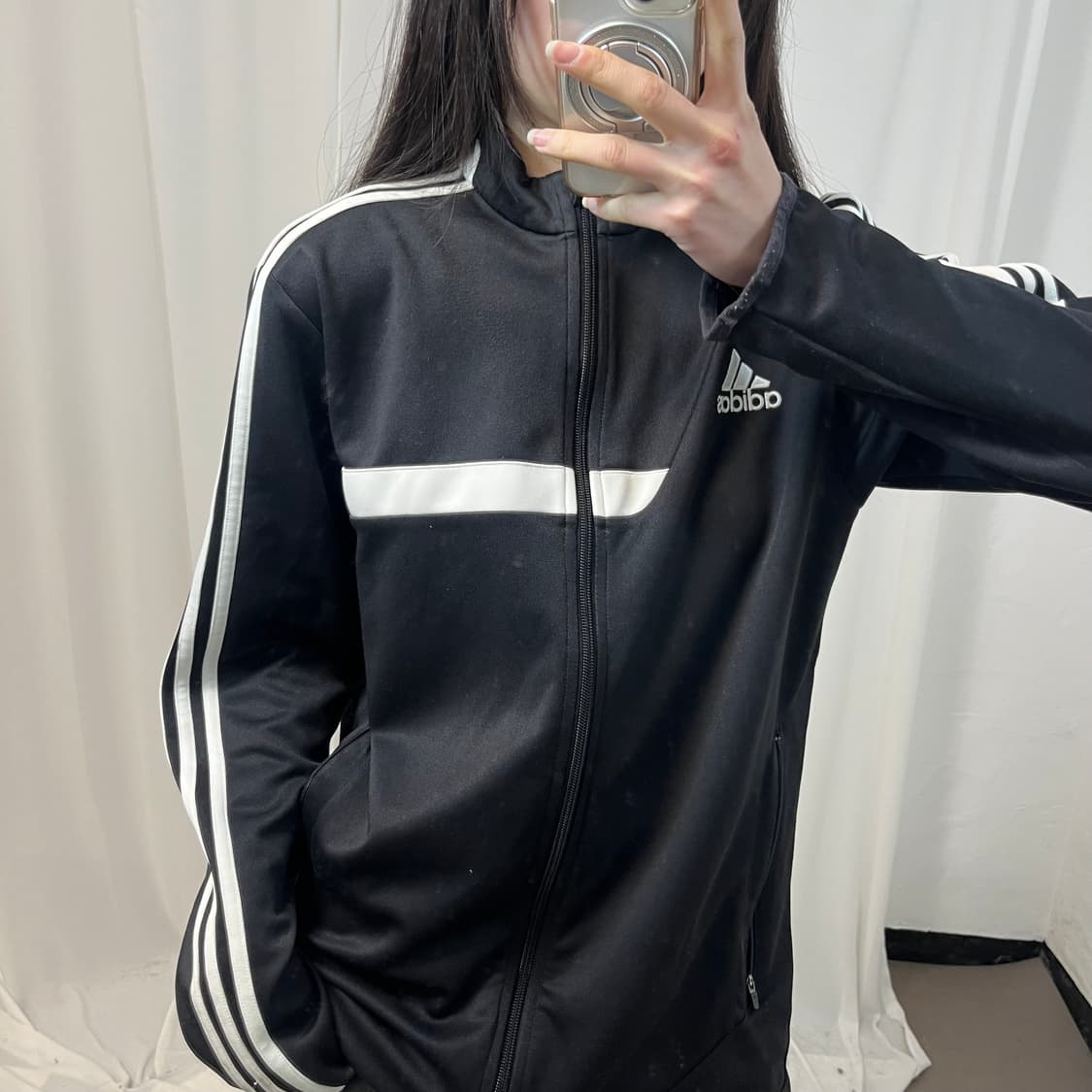 Adidas Black Track Jacket  상품이미지3