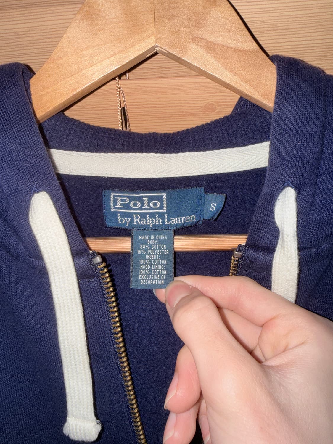 폴로랄프로렌 후드집업 네이비 상품이미지6