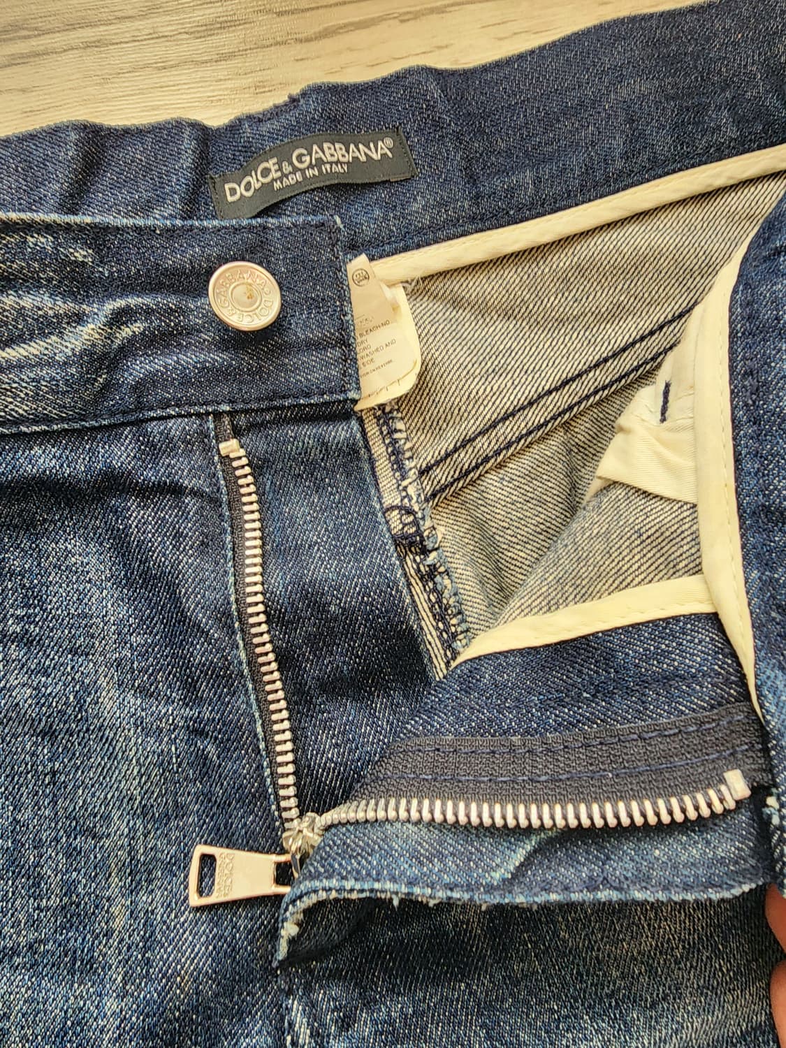 돌체앤가바나 정품 워싱 데님 팬츠 팜 50(34인치)사이즈 남성 청바지 상품이미지9