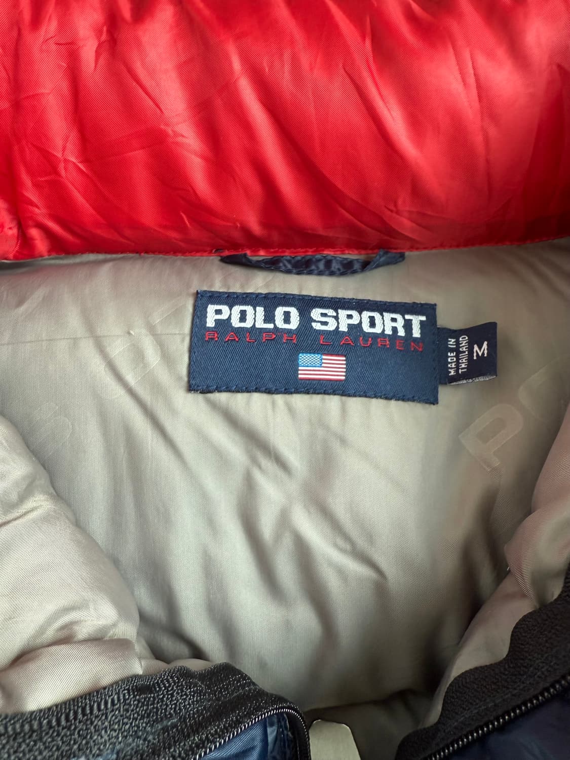 90-00s Polo Sport 폴로 랄프로렌 성조기 다운 푸퍼 패딩 상품이미지7