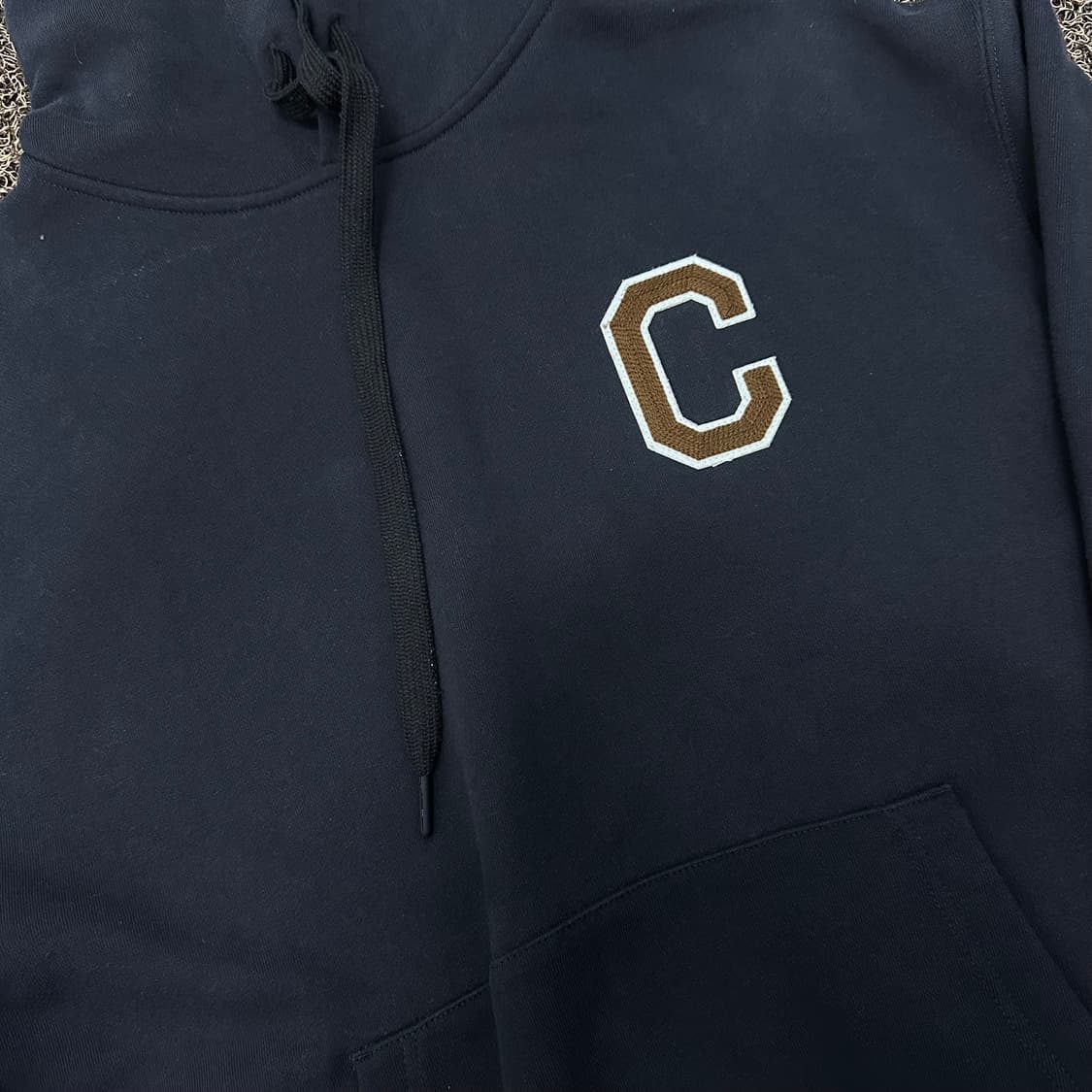 커버낫 C 로고 후드티셔츠 네이비 M 상품이미지2