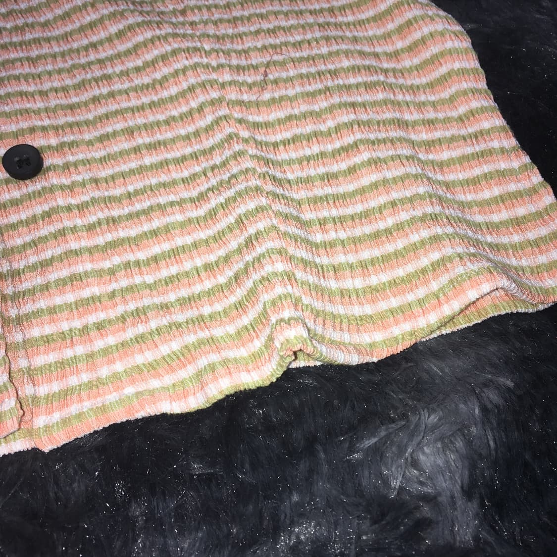 투티 /0179 샵사이다 크롭 스트라이프 텍스쳐 셔츠 상품이미지5