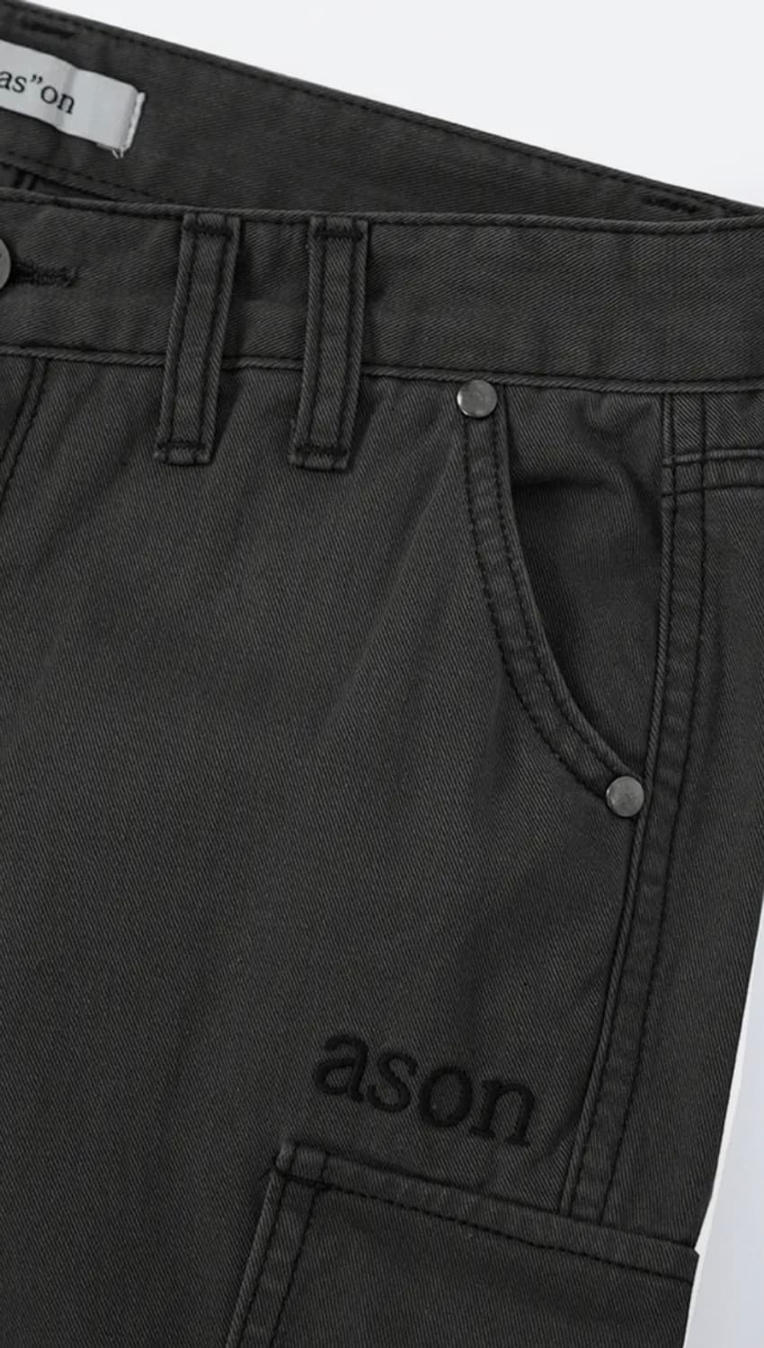 애즈온MINUTES CARGO PANTS / CHARCOAL 상품이미지6