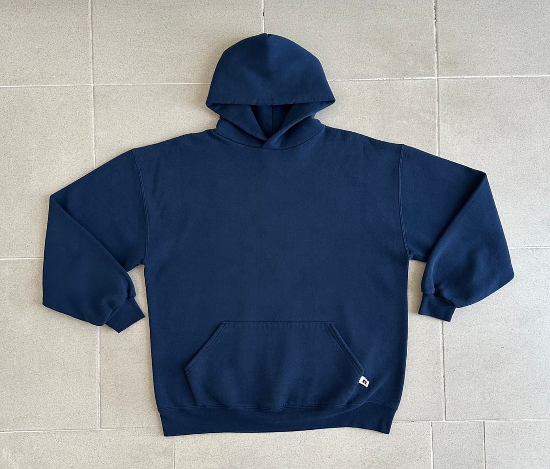 90s 빈티지 러셀 후드 네이비 XL USA 상품이미지1