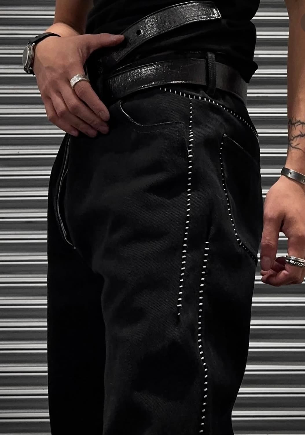 stitching denim 상품이미지2