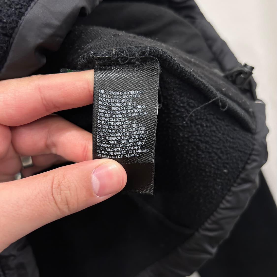 노스페이스 550 구스다운 퀼팅 플리스 상품이미지5