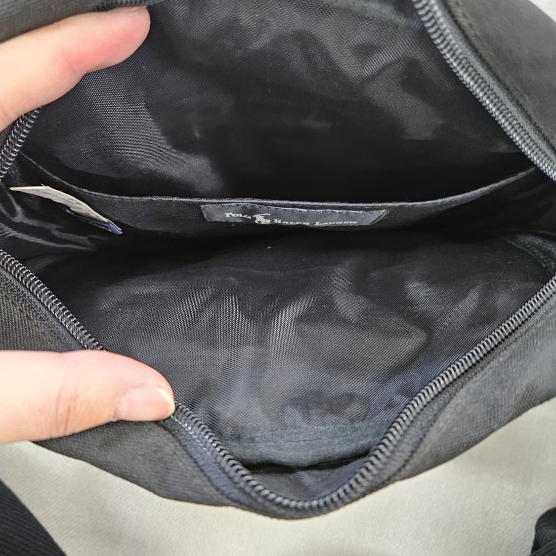 [실측확인] 폴로 랄프로렌 캔버스 가죽 크로스백 0120Y2 상품이미지4