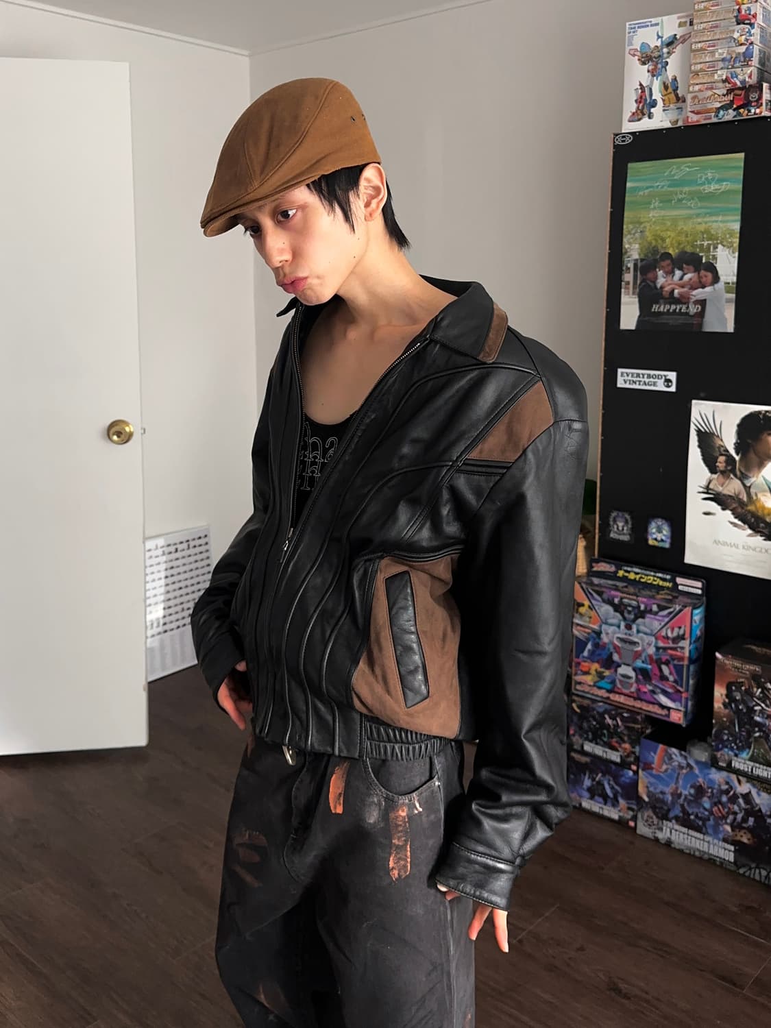 RedOx 카프 레더 인시젼 봄버 상품이미지1