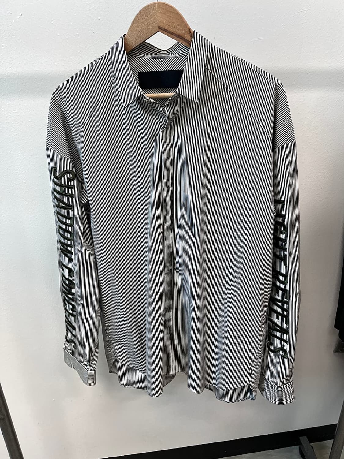 105) 준지 소매자수 스트라이프 셔츠  상품이미지3