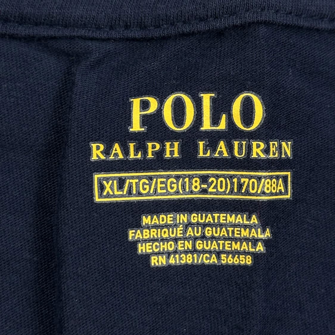 폴로 랄프로렌 포니 보이즈 네이비 긴팔티셔츠 (실측 M) 상품이미지5