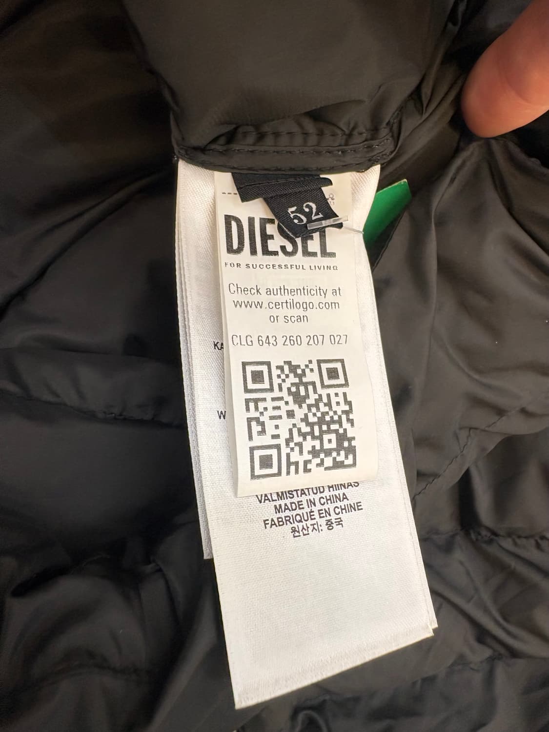 디젤 W 스톤 자켓  상품이미지9