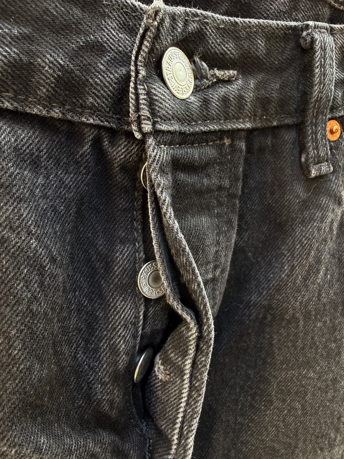 리바이스 501 흑청 36/34 버튼플라이 상품이미지3