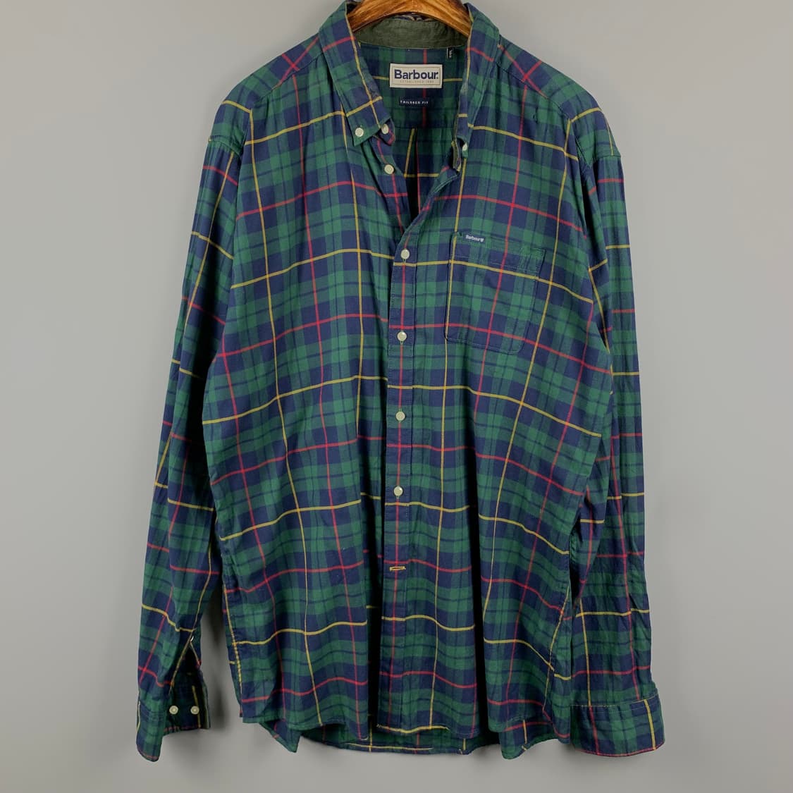 바버 블랙워치 체크 옥스포드 셔츠 상품이미지2