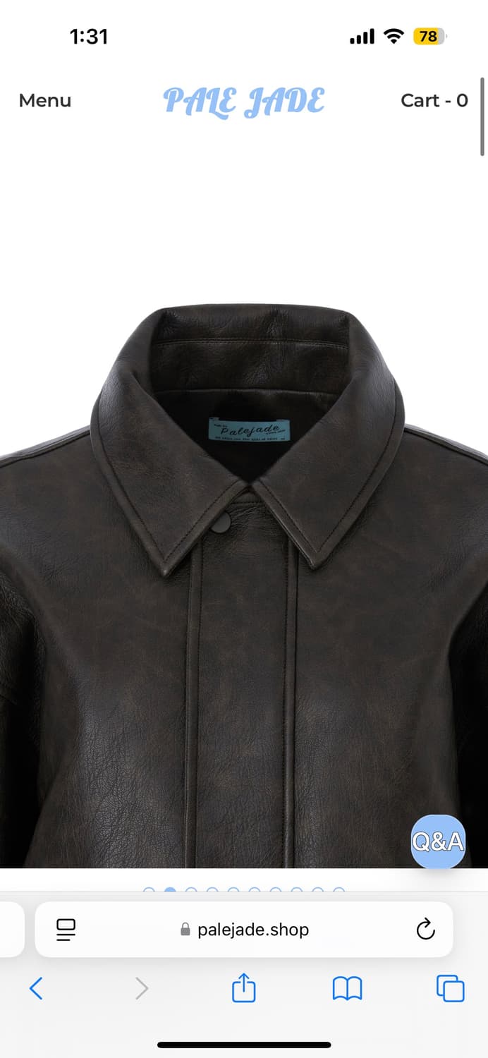 페일제이드 오버핏레더자켓 상품이미지5