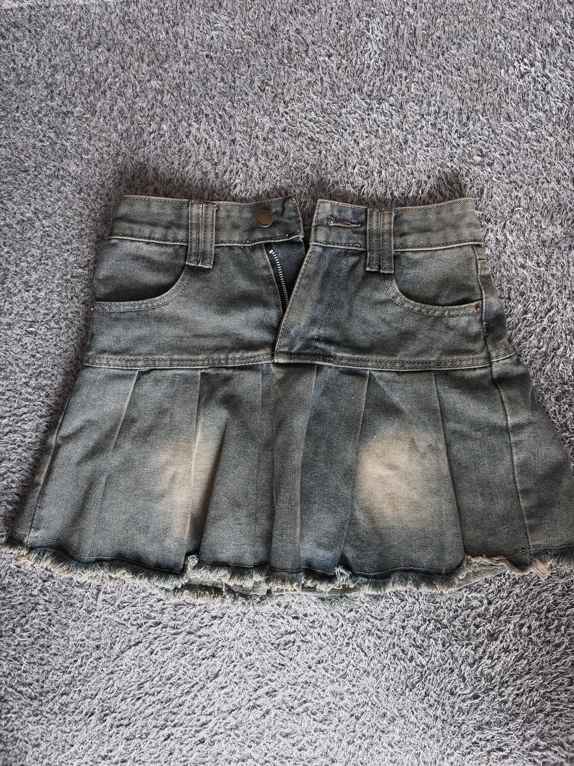 빈티지 워싱 데님 플레어스커트 상품이미지1